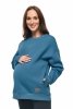 MijaCulture - 3 in 1 oversize maternity and nursing sweatshirt Miley M020 Petrol Blue